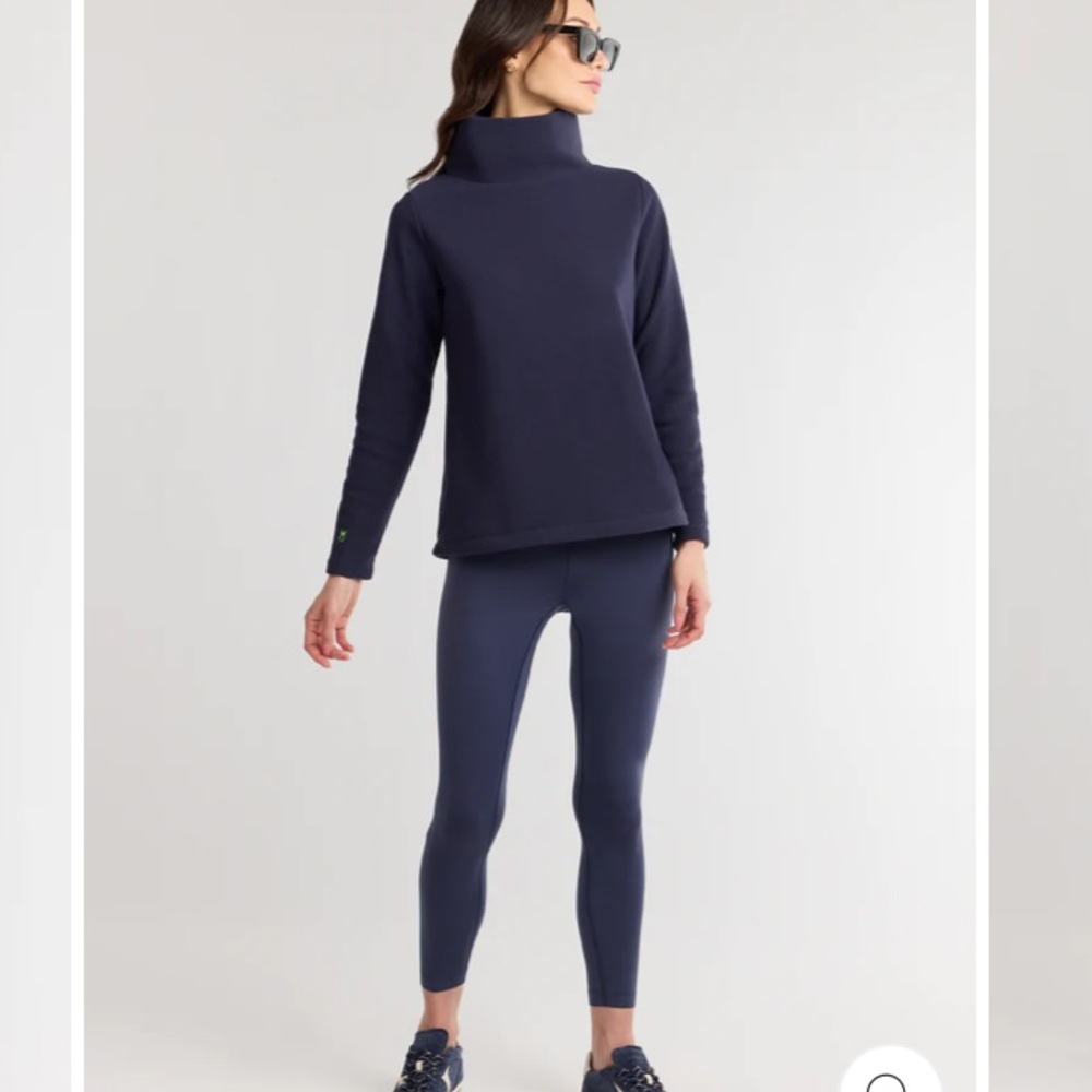 Blue Dudley Stephens Vello Fleece Greenpoint Turtleneck, Size Small